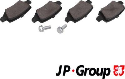 JP Group 1363701410 - Комплект спирачно феродо, дискови спирачки vvparts.bg