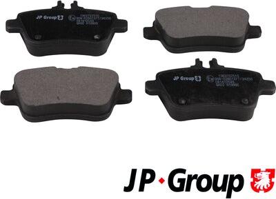 JP Group 1363702510 - Комплект спирачно феродо, дискови спирачки vvparts.bg