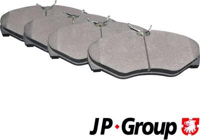 JP Group 1263601910 - Комплект спирачно феродо, дискови спирачки vvparts.bg