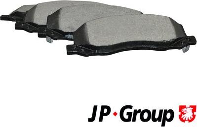 JP Group 1263603910 - Комплект спирачно феродо, дискови спирачки vvparts.bg