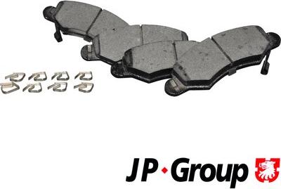 JP Group 1263603010 - Комплект спирачно феродо, дискови спирачки vvparts.bg