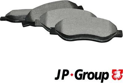 JP Group 1263603710 - Комплект спирачно феродо, дискови спирачки vvparts.bg
