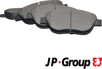 JP Group 1263602110 - Комплект спирачно феродо, дискови спирачки vvparts.bg