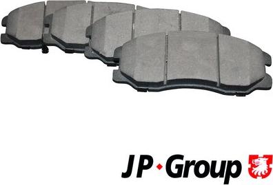 JP Group 1263602210 - Комплект спирачно феродо, дискови спирачки vvparts.bg