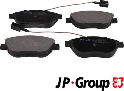 JP Group 1263607610 - Комплект спирачно феродо, дискови спирачки vvparts.bg