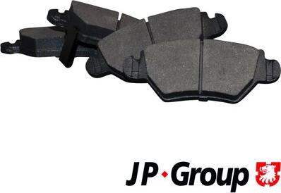 JP Group 1263700210 - Комплект спирачно феродо, дискови спирачки vvparts.bg