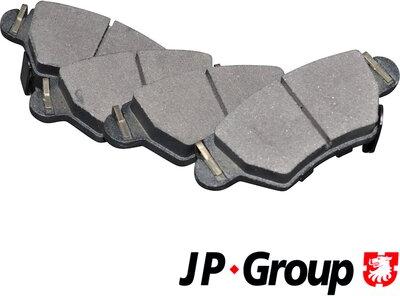 JP Group 1263701710 - Комплект спирачно феродо, дискови спирачки vvparts.bg