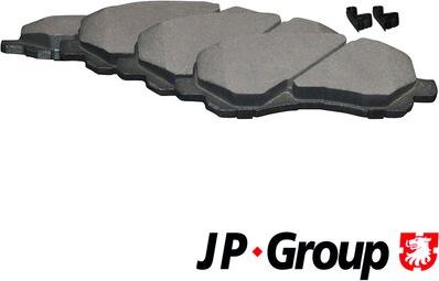 JP Group 3963600410 - Комплект спирачно феродо, дискови спирачки vvparts.bg