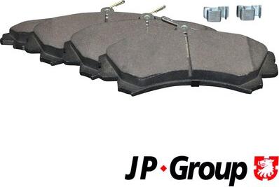 JP Group 3963600510 - Комплект спирачно феродо, дискови спирачки vvparts.bg