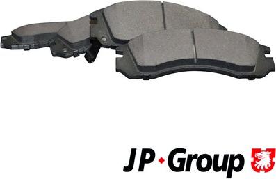 JP Group 3963600710 - Комплект спирачно феродо, дискови спирачки vvparts.bg