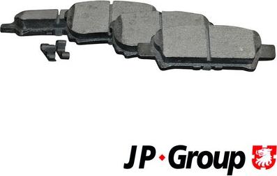 JP Group 3963700410 - Комплект спирачно феродо, дискови спирачки vvparts.bg