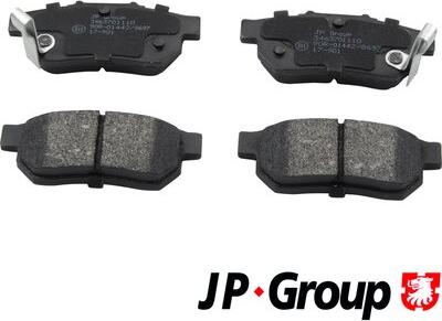 JP Group 3463701110 - Комплект спирачно феродо, дискови спирачки vvparts.bg