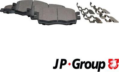 JP Group 3563600610 - Комплект спирачно феродо, дискови спирачки vvparts.bg