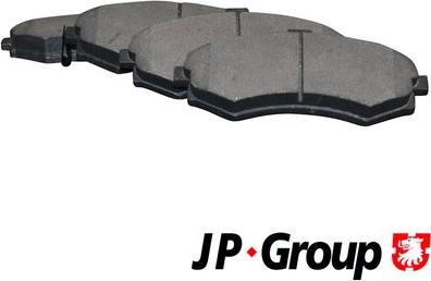 JP Group 3563600110 - Комплект спирачно феродо, дискови спирачки vvparts.bg