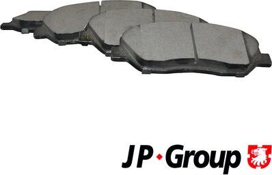 JP Group 3563600710 - Комплект спирачно феродо, дискови спирачки vvparts.bg