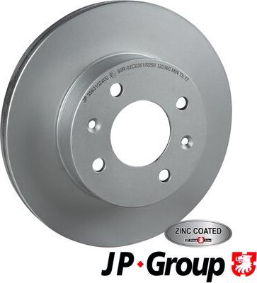 JP Group 3563102400 - Спирачен диск vvparts.bg