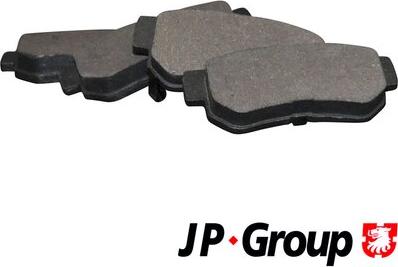 JP Group 3563700110 - Комплект спирачно феродо, дискови спирачки vvparts.bg