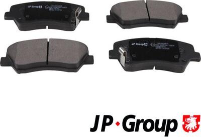 JP Group 3663604410 - Комплект спирачно феродо, дискови спирачки vvparts.bg