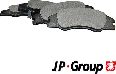 JP Group 3663600810 - Комплект спирачно феродо, дискови спирачки vvparts.bg