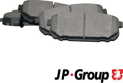 JP Group 3663700110 - Комплект спирачно феродо, дискови спирачки vvparts.bg