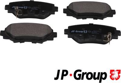 JP Group 3863701110 - Комплект спирачно феродо, дискови спирачки vvparts.bg