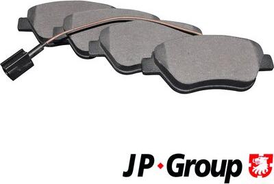 JP Group 3363601610 - Комплект спирачно феродо, дискови спирачки vvparts.bg