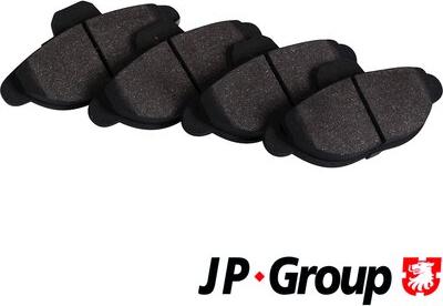 JP Group 3363602010 - Комплект спирачно феродо, дискови спирачки vvparts.bg