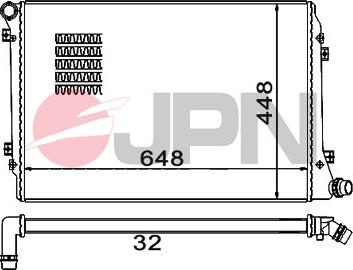 JPN 60C9062-JPN - Радиатор, охлаждане на двигателя vvparts.bg