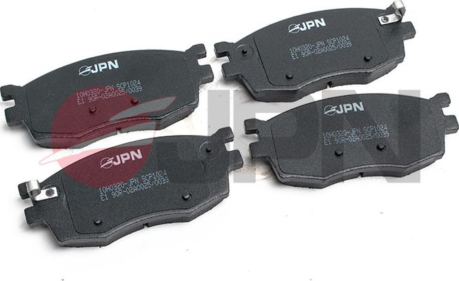 JPN 10H0320-JPN - Комплект спирачно феродо, дискови спирачки vvparts.bg