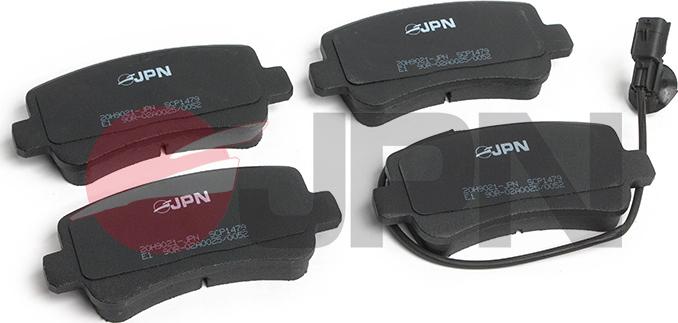 JPN 20H9021-JPN - Комплект спирачно феродо, дискови спирачки vvparts.bg