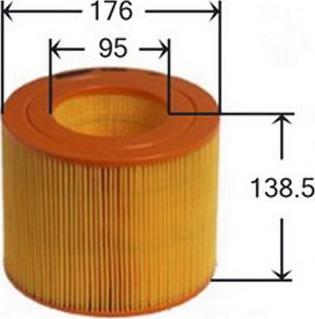 JS Asakashi A0162 - Въздушен филтър vvparts.bg