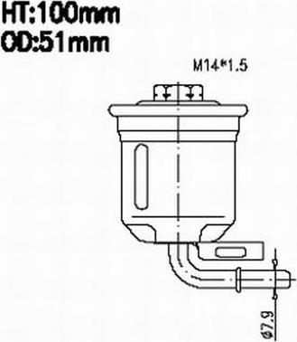 JS Asakashi FS3201 - Горивен филтър vvparts.bg