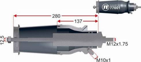 Juratek JAM77001 - Маншон, въздушно окачване vvparts.bg