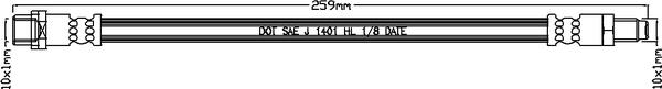 Juratek JBH1417 - Спирачен маркуч vvparts.bg