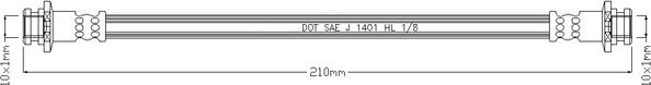 Juratek JBH1045 - Спирачен маркуч vvparts.bg