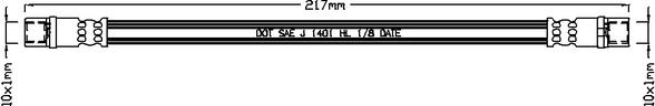 Juratek JBH1057 - Спирачен маркуч vvparts.bg