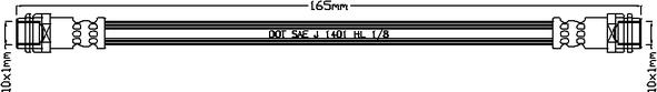 Juratek JBH1009 - Спирачен маркуч vvparts.bg