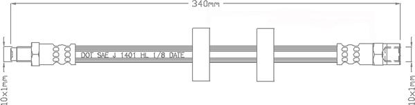 Juratek JBH1005 - Спирачен маркуч vvparts.bg