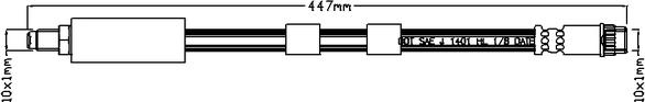 Juratek JBH1001 - Спирачен маркуч vvparts.bg