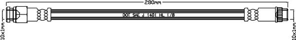 Juratek JBH1159 - Спирачен маркуч vvparts.bg