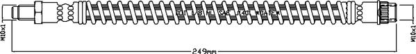 Juratek JBH1157 - Спирачен маркуч vvparts.bg