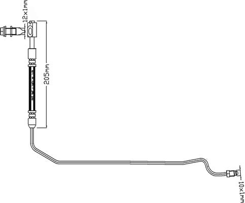 Juratek JBH1185L - Спирачен маркуч vvparts.bg