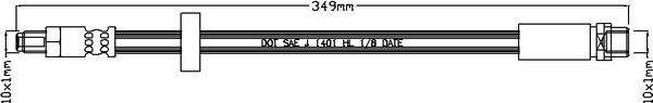 Juratek JBH1124 - Спирачен маркуч vvparts.bg