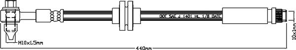 Juratek JBH1339L - Спирачен маркуч vvparts.bg