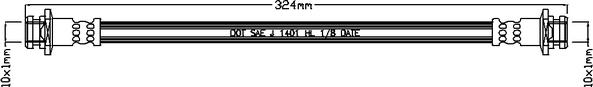 Juratek JBH1245 - Спирачен маркуч vvparts.bg