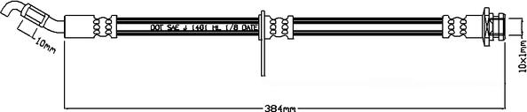 Juratek JBH1213 - Спирачен маркуч vvparts.bg