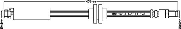 Juratek JBH1217 - Спирачен маркуч vvparts.bg