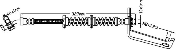 Juratek JBH1285R - Спирачен маркуч vvparts.bg