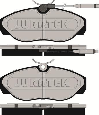 Juratek JCP967 - Комплект спирачно феродо, дискови спирачки vvparts.bg