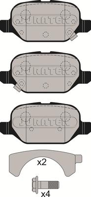 Juratek JCP4464 - Комплект спирачно феродо, дискови спирачки vvparts.bg